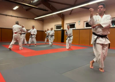 Kata en Karaté Shito-Ryu. On voit les élèves en faire une démonstration