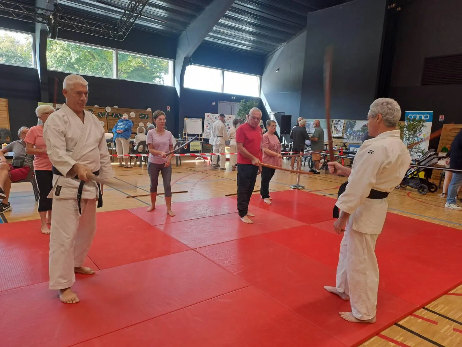 Photo-pratique-de-l_Aïkido-senior Les seniors pratiquant l'Aïkido santé senior