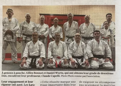 Article L'Est républicain passage 2éme DAN Gilles et Daniel